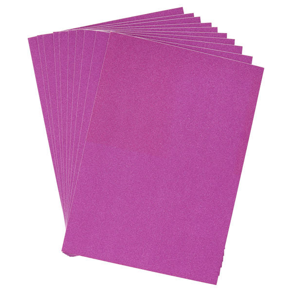 Premier Activity A4 250gsm Glitter Card 10 Sheets - Pink