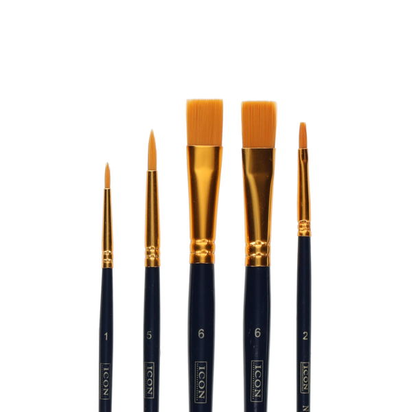 Icon Paintbrush Set - Synthetic (5 Pack)