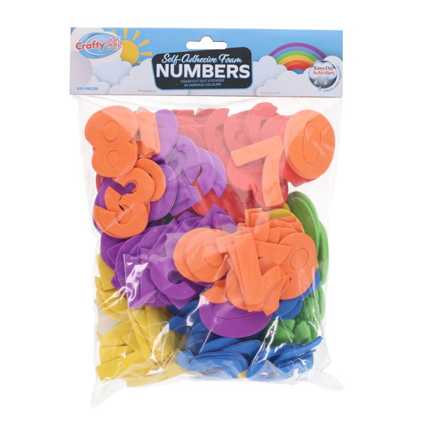 Crafty Bitz 5mm Foam Stickers - Numbers (220 Pack)