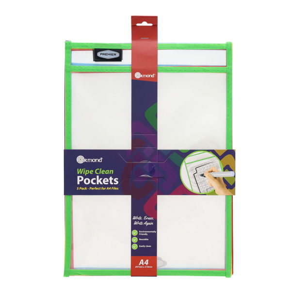 Ormond Dry Erase Pockets (5 Pack)