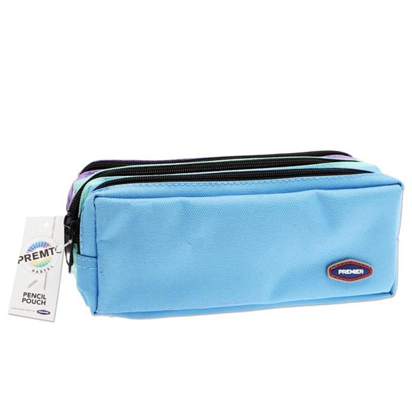 Premto 3 Pocket Pencil Case - Pastel