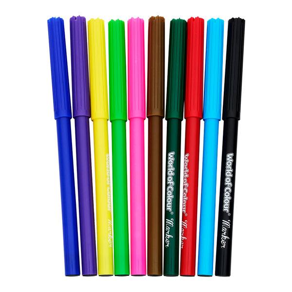 World of Colour Pack of 10 Felt Tip Markers