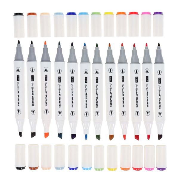 Icon Dual Tip Art Markers (Pack of 12)