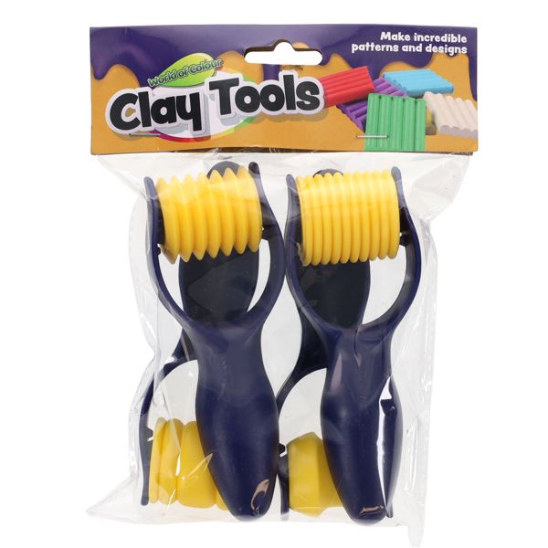 World of Colour Pack of 4 Clay Tools