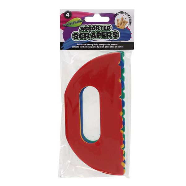 Assorted Scrapers Pack of 4