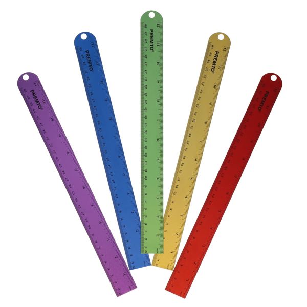 Premto S1 30cm Aluminium Ruler (Assortment)