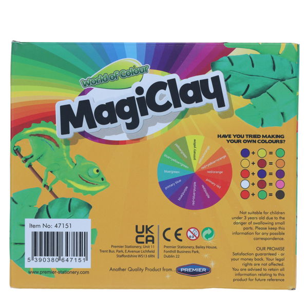 World of Colour Super Stretchy MagiClay Tubs (24 x15g)