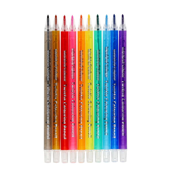 World of Colour Twisties Colouring Pencils (10 Pack)