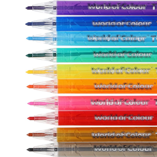 World of Colour Twisties Colouring Pencils (10 Pack)