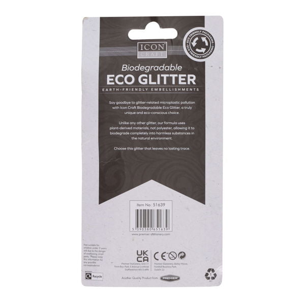 Icon Craft Biodegradable ECO Glitter - Pretty Pastels (4 x 8g)