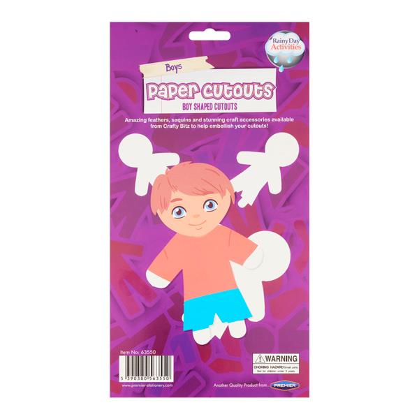 Paper Cutouts - Boys (15 Pack)