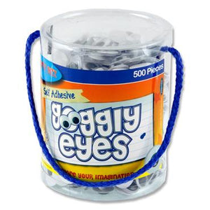 Crafty Bitz' self-adhesive Tub of 500 Goggly Eyes
