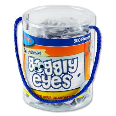 Crafty Bitz' self-adhesive Tub of 500 Goggly Eyes