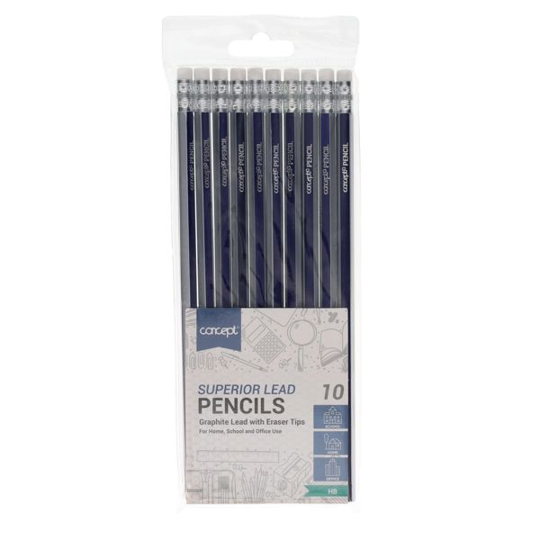 HB Rubber Tipped Pencils (Pkt.10)