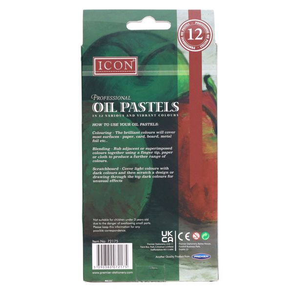 Icon Box 12 Professional Oil Pastels