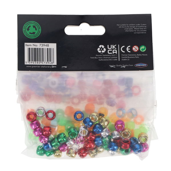 Crafty Bitz Bag 36g Assorted Plastic Beads