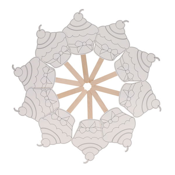 Crafty Bitz Fans - Lollipop Cup Cakes (Pkt.10)