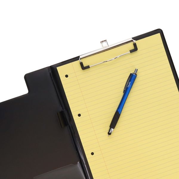 Universal PVC Double Foldover Clip Board - Black