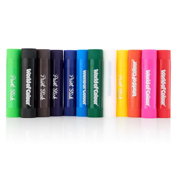 World of Colour 10g Poster Paint Sticks (12 Pack)