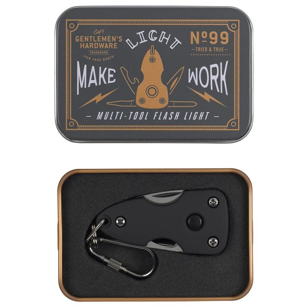 Gentlemen's Hardware Pocket Multi-Tool with Flashlight
