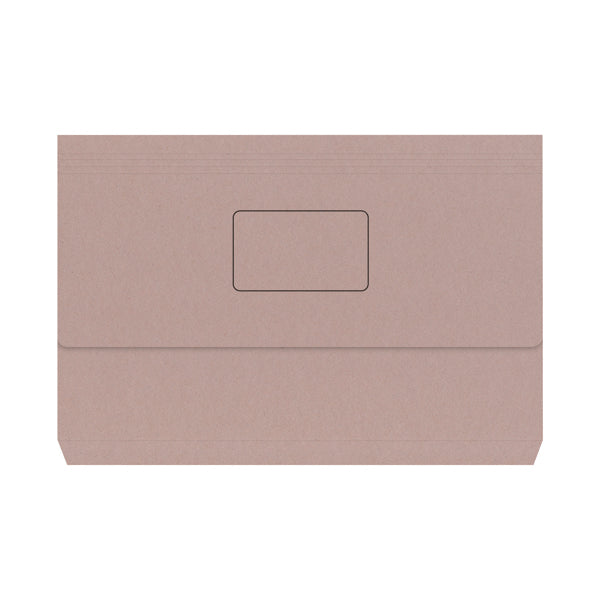 Document Wallet 220gsm Foolscap Buff (Pack of 50) 45912PLAI