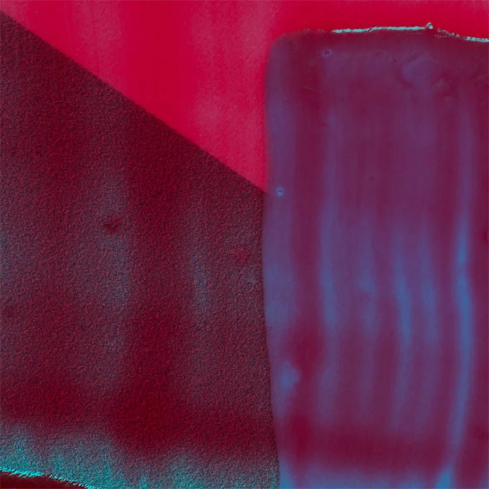 Glazing Fluid in use on red and pink paint