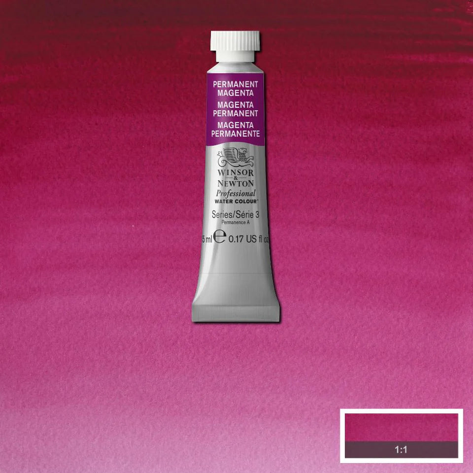 Winsor & Newton Professional Watercolour Series 3 5ml Permanent Magenta