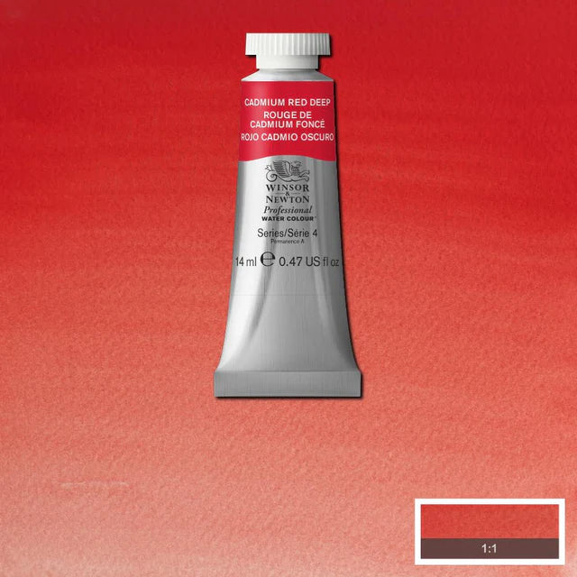 Winsor & Newton Professional Watercolour Series 4 14ml - Cadmium Red Deep