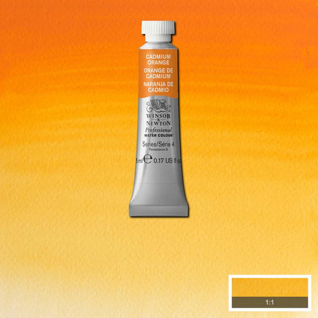 Winsor & Newton Professional Watercolour Series 4 5ml - Cadmium Orange
