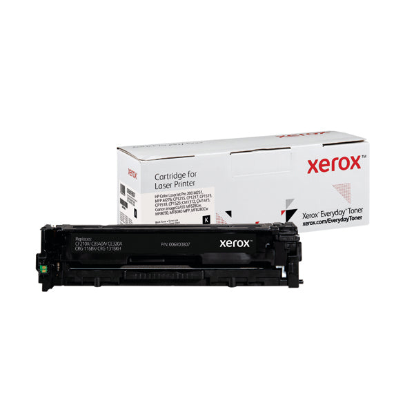 Xerox Everyday Replacement For CF210X/CB540A/CE320A/CRG-116BK/131BKH Laser Toner Black 006R03807