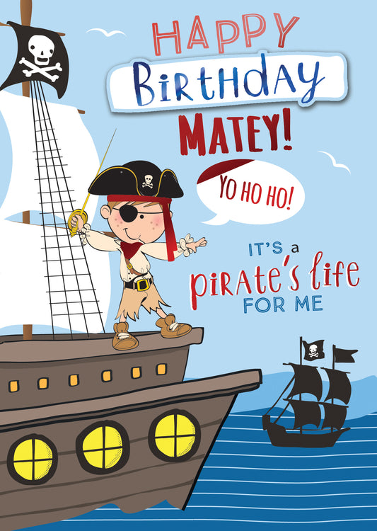 Greeting Card Pirate Birthday Card