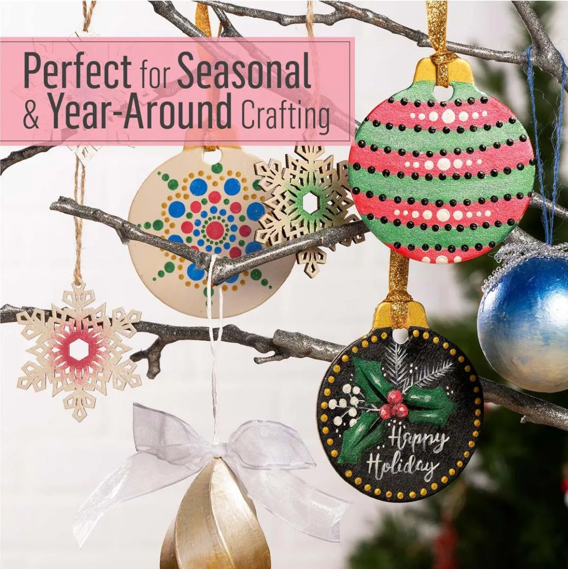 FolkArt Multi-Surface Glitter Acrylic 59ml - Fiery Red