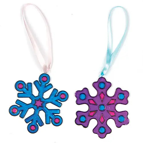 Snowflake Suncatcher Hanging Decorations (Pack of
