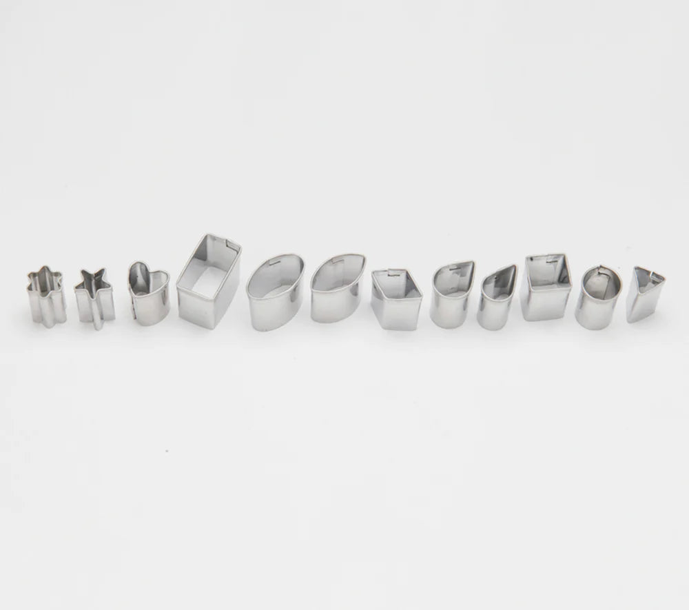 Sculpey Tools Mini Metal Cutters: Geometric 12 Pack