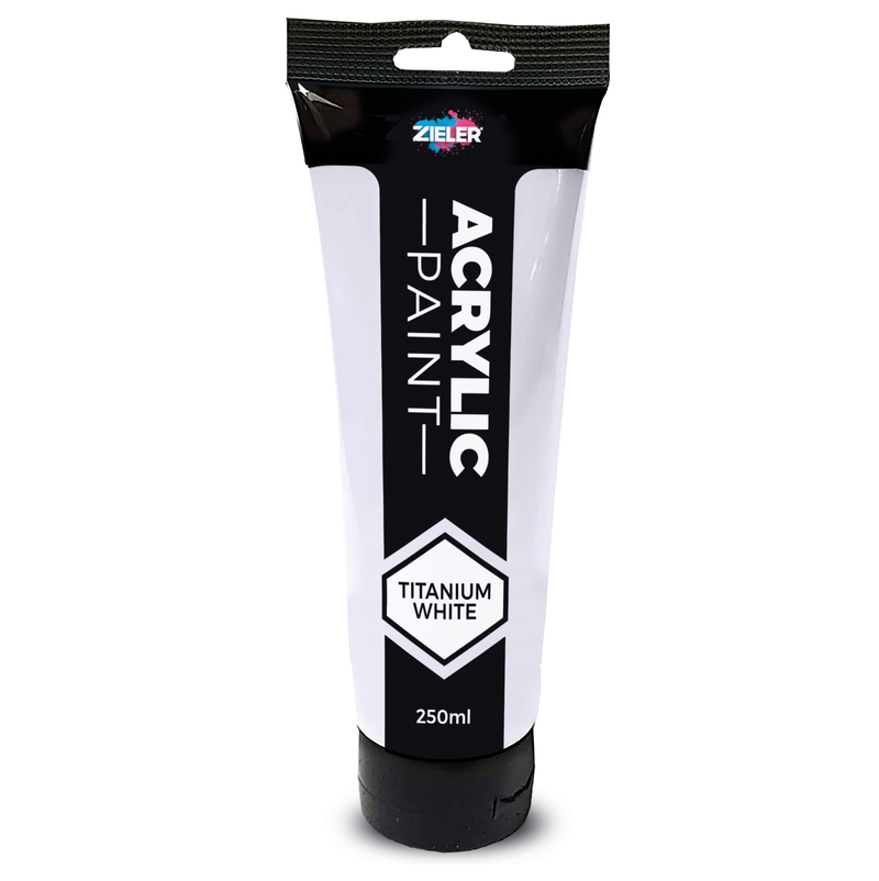 Zieler Titanium White Paint - 250ml Tube
