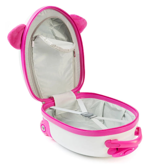 Boppi Tiny Trekker Kids Luggage Travel Suitcase Carry On Pink Dog