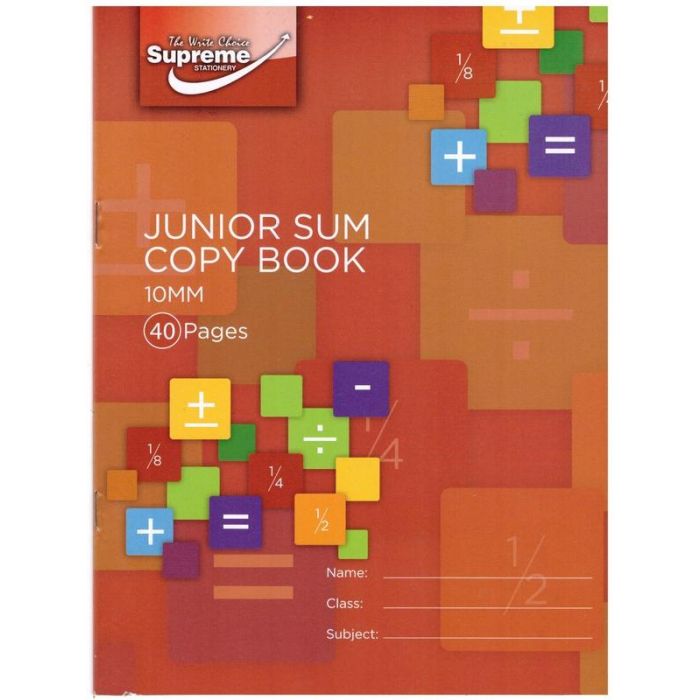 Supreme Junior Sum Copy Book - Pack of 20