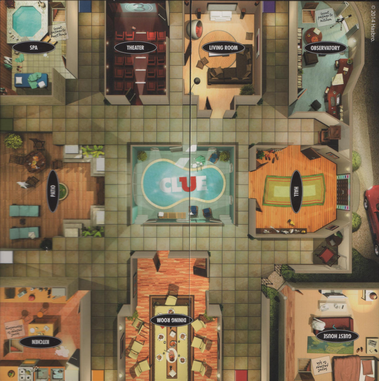 Cluedo Grab & Go Board Game