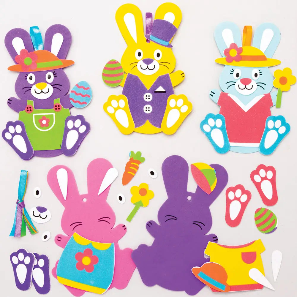 Easter Bunny Mix & Match Decoration Kits (8 of Pack)
