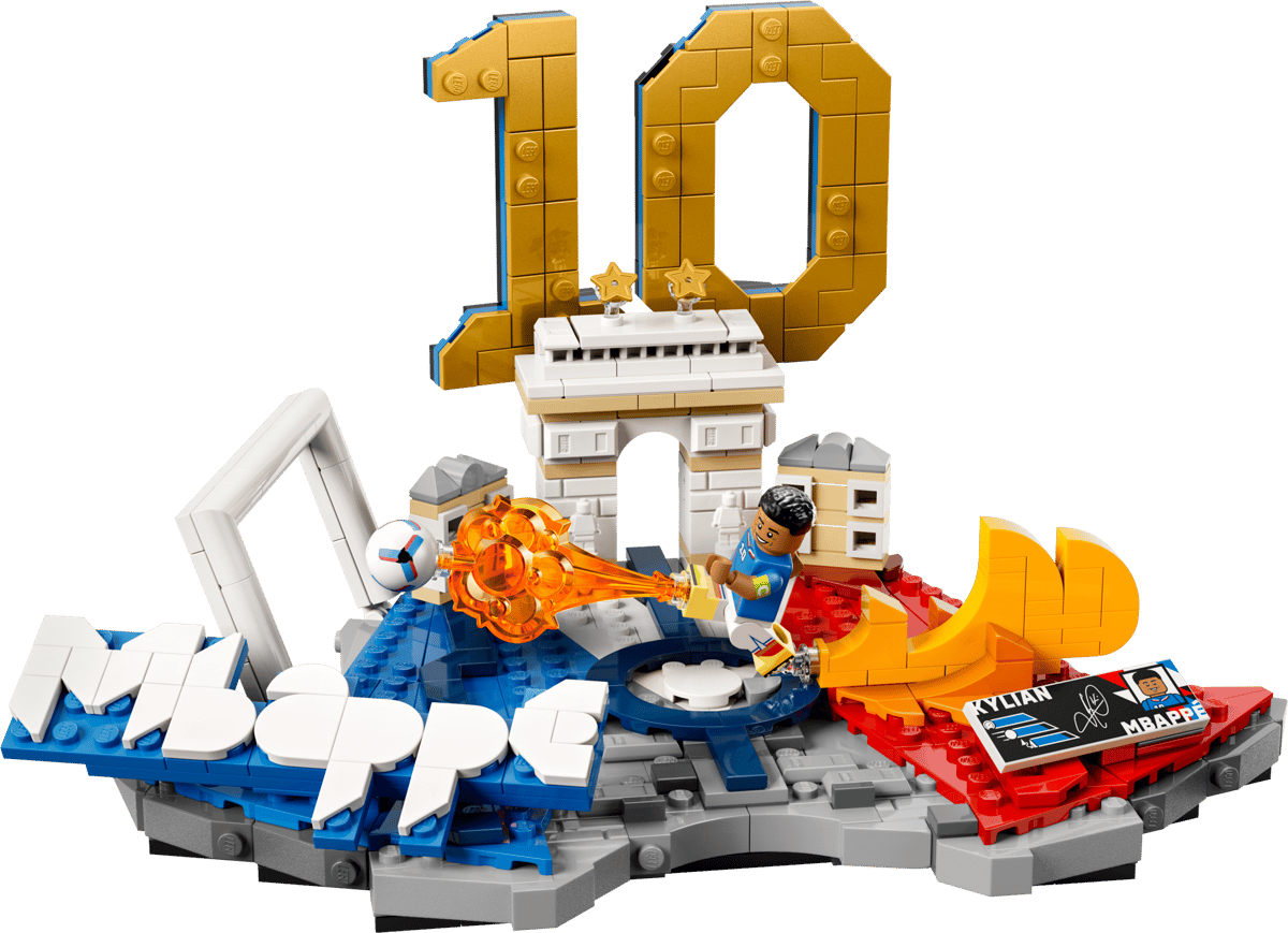 LEGO set with a character and architecture, featuring the number 10 and 'Minecraft' branding.