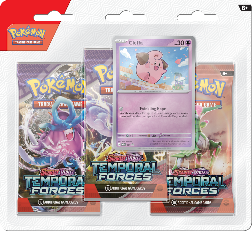 Pokémon Scarlet & Violet Temporal Forces - 3 Booster Packs