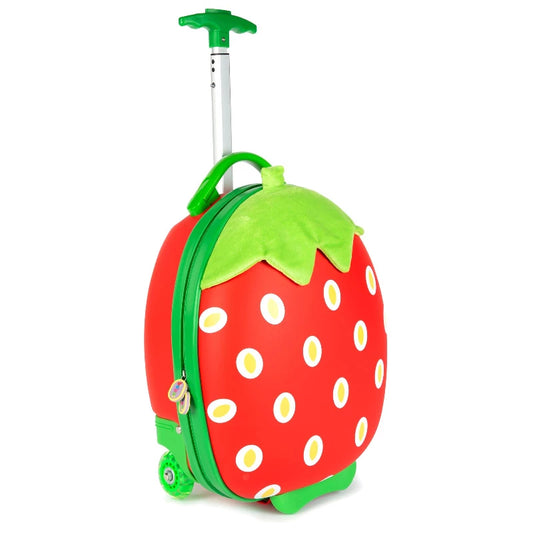 Boppi Tiny Trekker Kids Luggage Travel Suitcase Carry On Strawberry