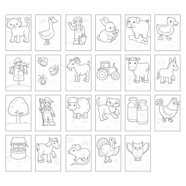 Orchard Toys Farmyard Colouring Book