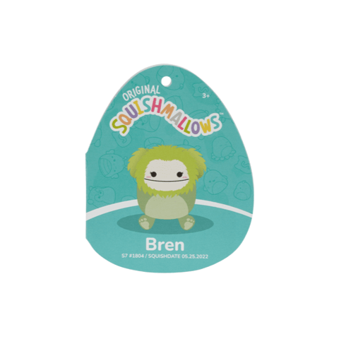Squishmallow 7.5 Inch Bren Green Bigfoot