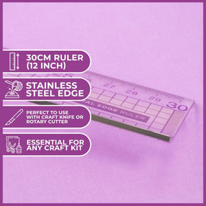 CC - Metal Edge Acrylic Ruler (30cm)