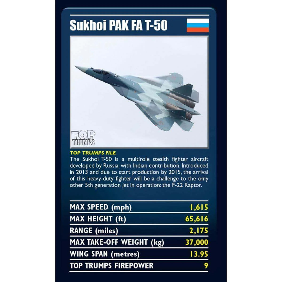 Top Trumps Ultimate Military Jets Card Game
