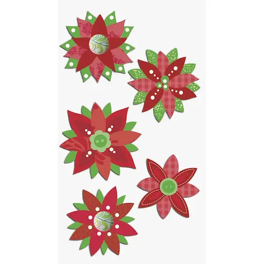 Essentials Sticker Sheet - Poinsettia