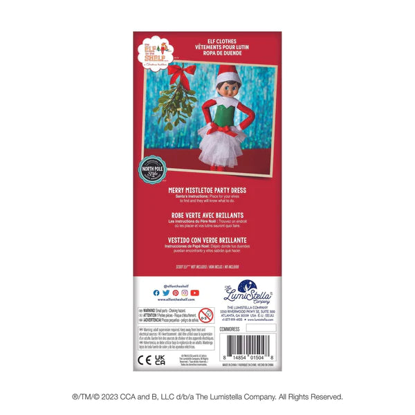 The Elf on the Shelf Claus Couture® Merry Mistletoe Party Dress