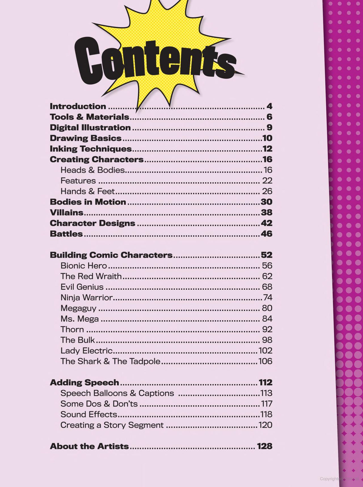 The Art of Comic Book Drawing Book