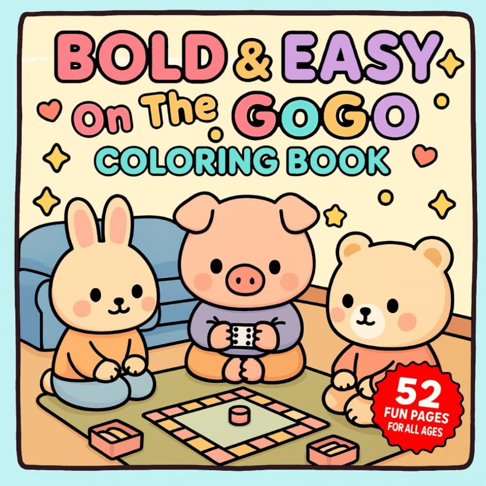 Bold & Easy: On The GoGo Colouring Book